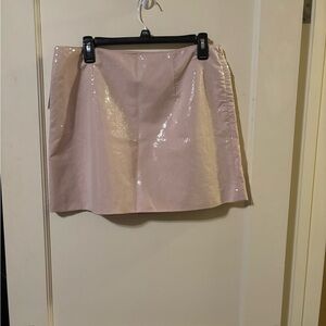 A New Day Cream Sequin A-line Mini Skirt